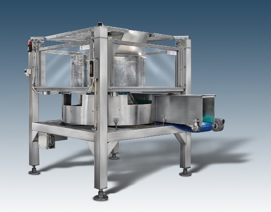 full automatic dryer with loading from top and specific for leafy products, vegetables and brine products